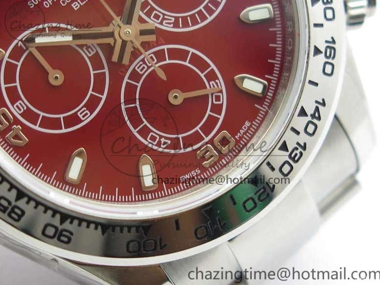 MiroTime 0116 Daytona 116520 SS UBF Best Edition Red Stick Markers Dial on SS Bracelet A Reliable 2951